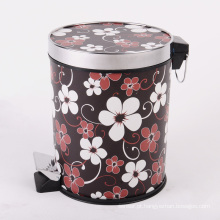 Plum Blossom Pattern Multi Color Hotel / Guest Room / Office Trash Can (A12-1901I)